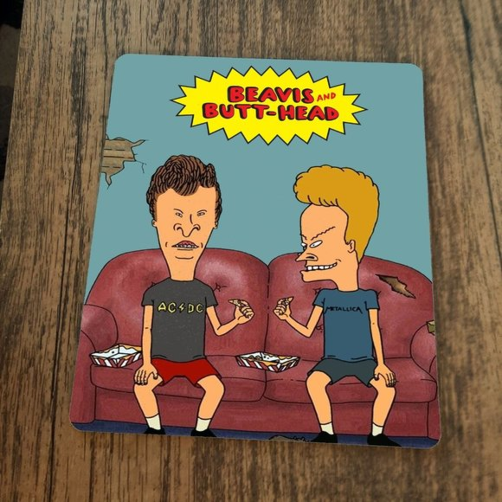 Beavis and Butthead Couch Potatoes Cartoon Mouse Pad
